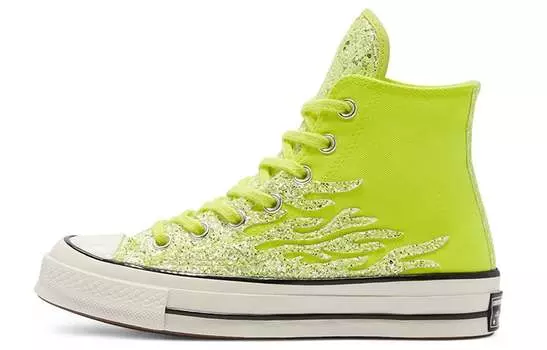 Кеды Converse Chuck Taylor All Star 70 Hi Glitter Shine Lemon Women's