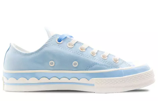 Кроссовки Converse 1970s Skateboarding Shoes Women's Low-top White, синий