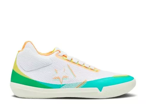 Кроссовки Converse All Star Bb Evo Mid 'Hi-Vis Collection - White Green Glow', белый