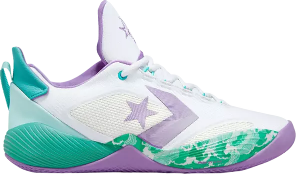 Кроссовки Converse All Star BB Shift White Pixel Purple, белый