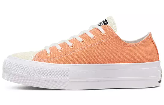 Кеды Chuck Taylor All Star Women's Renew Cotton Converse Platform Low 'Fuel Orange' Women's