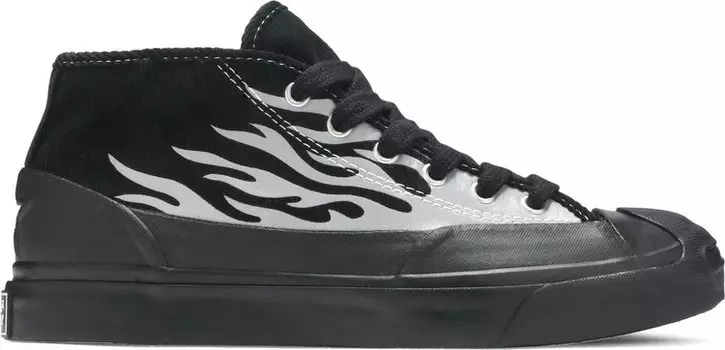 Кроссовки Converse ASAP Nast x Jack Purcell Mid Silver Flames, черный
