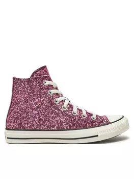 Кроссовки Converse Bambas Chuck Taylor All Star Glitter Hi A11137C, розовый