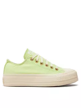 Кроссовки Converse Bambas Chuck Taylor All Star Lift Platform Ox A09913C, зеленый