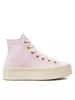 Кроссовки Converse Bambas Chuck Taylor All Star Modern Lift Platform Crafted Stitching A07578C, розовый