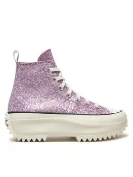 Кроссовки Converse Bambas Run Star Hike Platform Glitter A10096C, розовый
