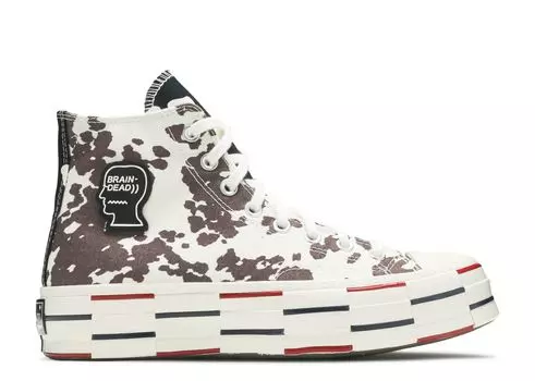 Кроссовки Converse Brain Dead X Chuck 70 'Cow Print', белый