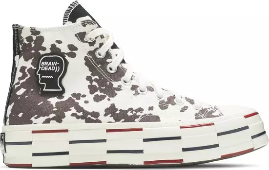 Кроссовки Converse Brain Dead x Chuck 70 Cow Print, белый