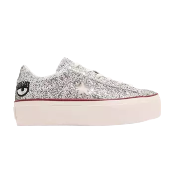Кроссовки Converse Chiara Ferragni x Wmns One Star Platform Ox 'Glitter', серебряный