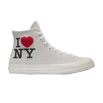 Кроссовки Converse Chuck 70 Hi Top 'I Love NY', белый
