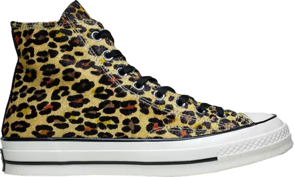 Кроссовки Converse Chuck 70 Hi Varsity Remix Cheetah, коричневый
