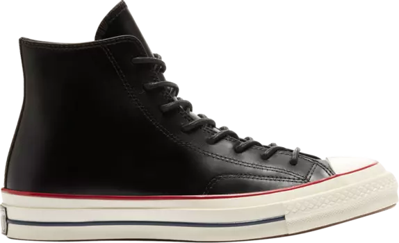 Кроссовки Converse Chuck 70 High Color Leather - Black, черный
