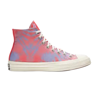 Кроссовки Converse Chuck 70 High 'Coral Twilight Tie Dye', розовый
