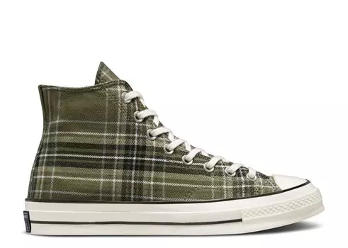Кроссовки Converse Chuck 70 High 'Desert Tartan - Utility', зеленый