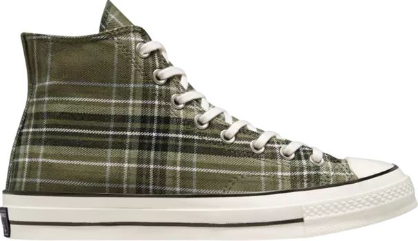 Кроссовки Converse Chuck 70 High Desert Tartan - Utility, зеленый