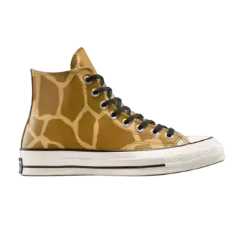 Кроссовки Converse Chuck 70 High Glow-In-The-Dark Giraffe Print, коричневый