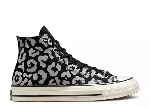 Кроссовки Converse Chuck 70 High 'Leopard Print - Black', черный