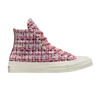 Кроссовки Converse Chuck 70 High Tweed Shimmer, фиолетовый