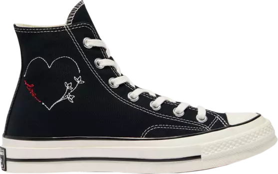 Кроссовки Converse Chuck 70 High Valentines Day - Black, черный