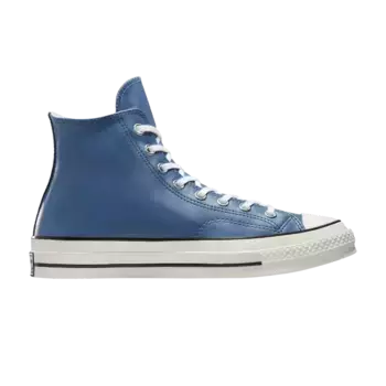 Кроссовки Converse Chuck 70 Leather High Lakeside Blue, синий