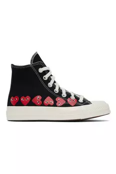 Кроссовки Converse Chuck 70 Multi Heart Comme Des Garons Play, черный