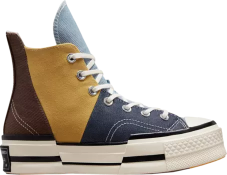 Кроссовки Converse Chuck 70 Plus High Material Mashup, коричневый