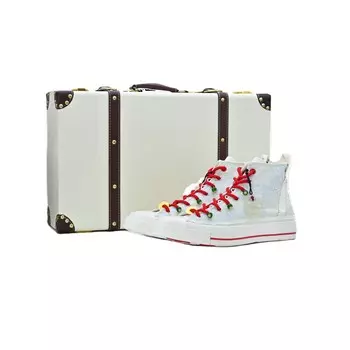 Кроссовки Converse Chuck 70 Skateboarding Shoes Unisex High-top Beige/Blue/Red, бежевый/синий/красный