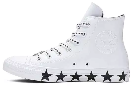 Кеды Converse Chuck Taylor All Star Hi Miley Cyrus White Black Stars Women's
