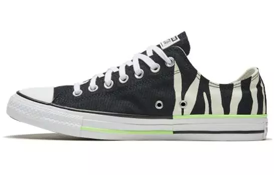 Кеды Converse Chuck Taylor All Star 'Black Zebra Print Neon Green'