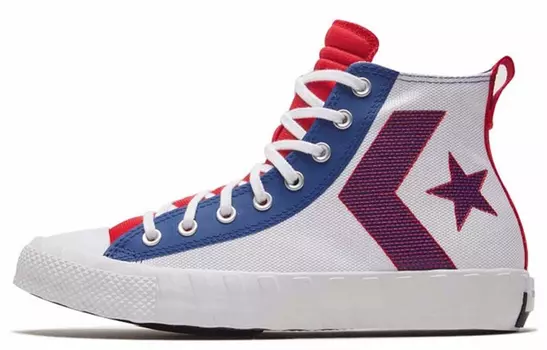 Кеды UNT1TL3D Converse High 'Rush Blue Red'