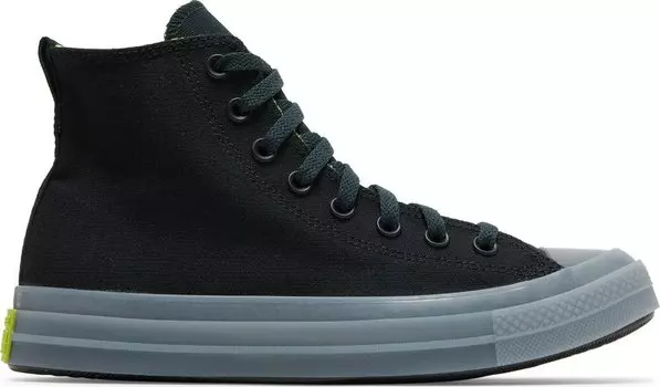 Кроссовки Converse Chuck Taylor All Star CX Fleece Lined High Black Lime Twist, черный