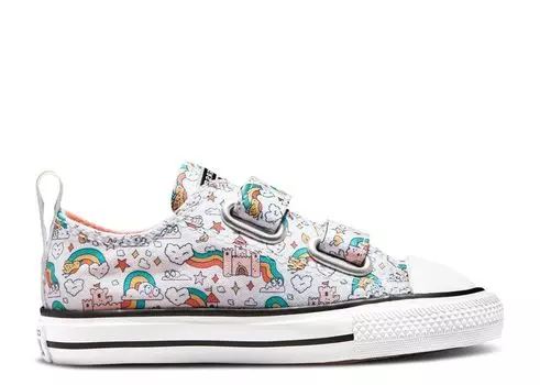 Кроссовки Converse Chuck Taylor All Star Easy-On Low Td 'Rainbow Castles', белый