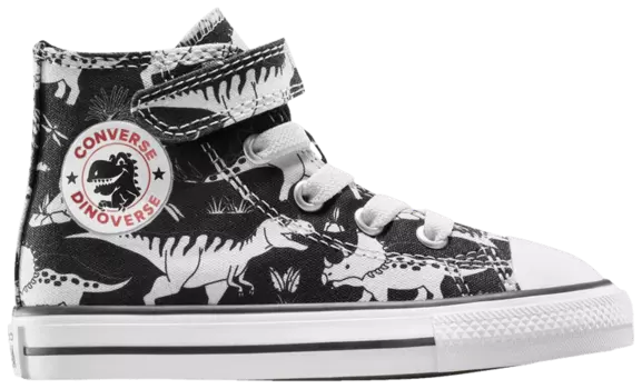 Кроссовки Converse Chuck Taylor All Star EasyOn High TD 'Dino Party', черный