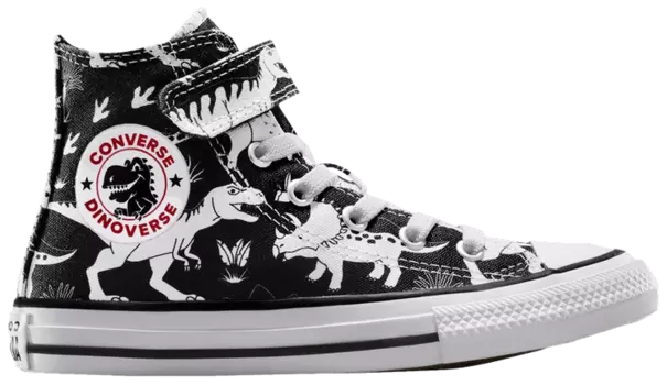 Кроссовки Converse Chuck Taylor All Star EasyOn High PS 'Dino Party', черный