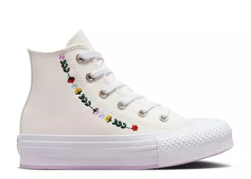 Кроссовки Converse Chuck Taylor All Star Eva Lift Platform High Ps 'Floral Embroidery', кремовый