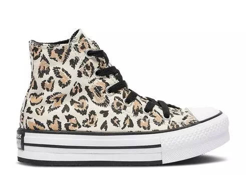 Кроссовки Converse Chuck Taylor All Star Eva Lift Platform High Ps 'Leopard', коричневый