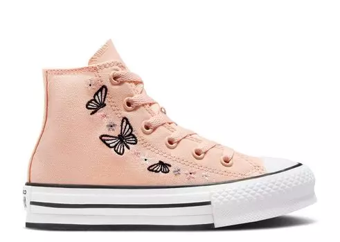 Кроссовки Converse Chuck Taylor All Star Eva Lift High Ps 'Butterflies', розовый