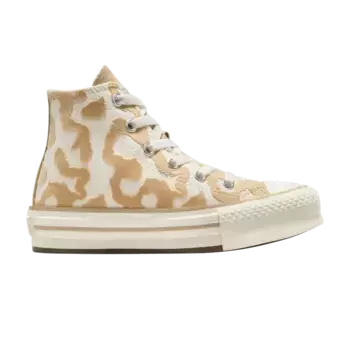 Кроссовки Converse Chuck Taylor All Star EVA Lift High PS Leopard, кремовый