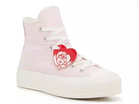 Кроссовки Converse Chuck Taylor All Star Heart Platform Sneaker — женские, светло-розовые