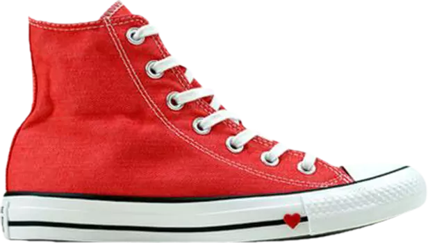 Кроссовки Converse Chuck Taylor All Star High Denim Love - Sedona Red, красный