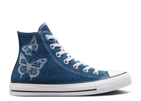 Кроссовки Converse Chuck Taylor All Star High 'Y2K Butterflies', синий