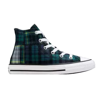 Кроссовки Converse Chuck Taylor All Star High PS Plaid - Dragon Scale Green, зеленый
