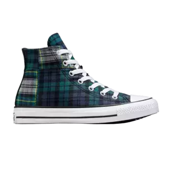 Кроссовки Converse Chuck Taylor All Star High GS Plaid - Dragon Scale Green, зеленый