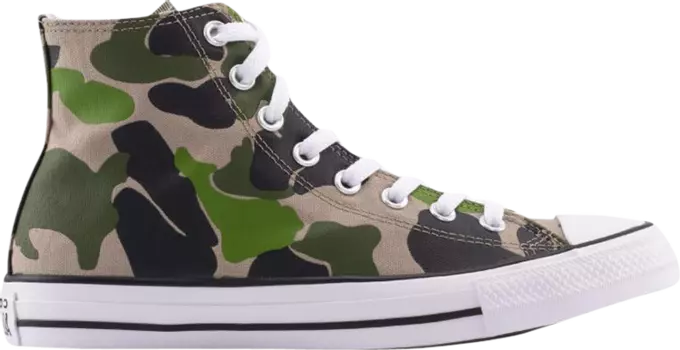 Кроссовки Converse Chuck Taylor All Star High Archival Camo, зеленый