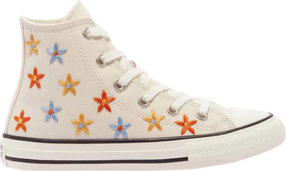 Кроссовки Converse Chuck Taylor All Star High GS Spring Flowers, кремовый