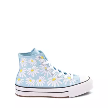 Кроссовки Converse Chuck Taylor All Star Lift Hi с цветочным принтом - Big Kid, цвет True Sky/Dandy Lion