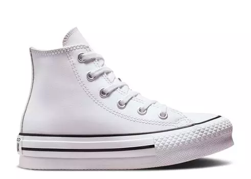 Кроссовки Converse Chuck Taylor All Star Lift Platform Leather High 'White Natural Ivory', белый