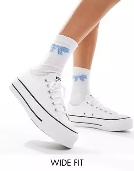 Кроссовки Converse – Chuck Taylor All Star Lift Ox Wide Fit – в цвете Weis, weite Passform