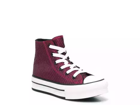 Кроссовки Converse Chuck Taylor All Star Lift Sparkle Platform Sneaker — детские, розовые