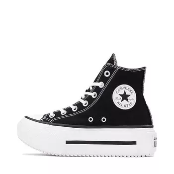Кроссовки Converse Chuck Taylor All Star Lift Double Stack High-Top Sneaker, черный/белый